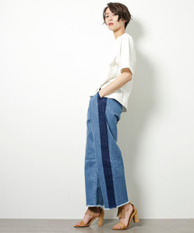 STUDIOUS | 【STUDIOUS】サイドラインワイドデニム(デニムパンツ)