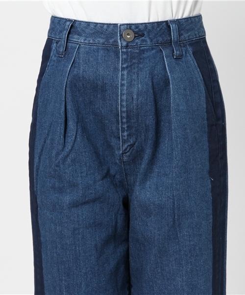 STUDIOUS(ステュディオス)の「【STUDIOUS】サイドラインワイドデニム(デニムパンツ・レディース・サックスブルー/ブルー・1/0)」の18枚目の写真