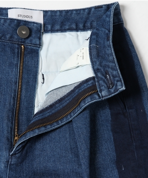 STUDIOUS(ステュディオス)の「【STUDIOUS】サイドラインワイドデニム(デニムパンツ・レディース・サックスブルー/ブルー・1/0)」の22枚目の写真