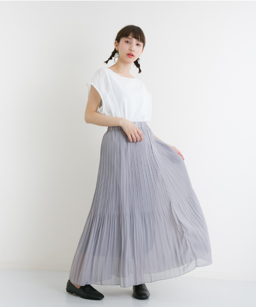 MERLOT（メルロー）の「インナードッキングシアークロップドプルオーバー4619（シャツ/ブラウス・レディース・オフホワイト/ブルー/レッド/モカ/ブラック・FREE）」の14枚目の写真