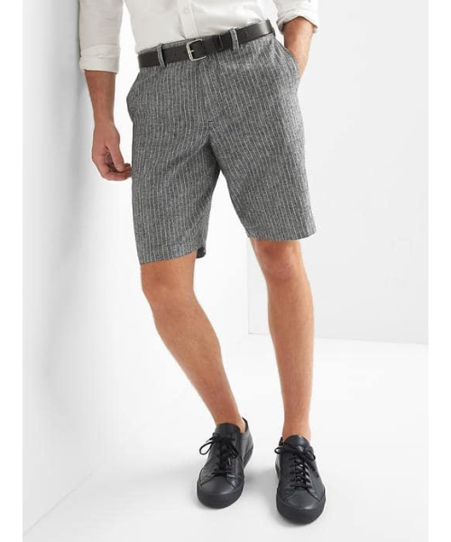 GAP（ギャップ）の「Gap リネンコットン ショートパンツ（25Cm）（その他パンツ・メンズ・グレー/ネイビー・30W/28W/36W/32W/34W）」の2枚目の写真