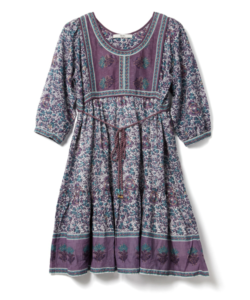 Another Edition（アナザーエディション）の「AE[A]FLW PRT BELT MINI（ワンピース・レディース・ブラック/ライラック/マスタード・フリー）」の4枚目の写真