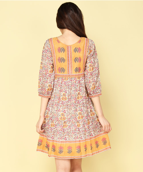 Another Edition（アナザーエディション）の「AE[A]FLW PRT BELT MINI（ワンピース・レディース・ブラック/ライラック/マスタード・フリー）」の7枚目の写真