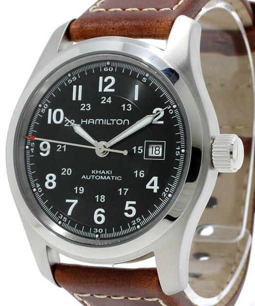 HAMILTON(ハミルトン)の「KHAKI FIELD AUTO H70455733 ■(アナログ腕時計・メンズ・ブラウン系その他/ブラック系その他・FREE)」の2枚目の写真
