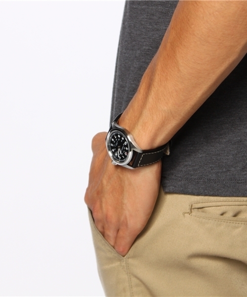 HAMILTON(ハミルトン)の「KHAKI FIELD AUTO H70455733 ■(アナログ腕時計・メンズ・ブラウン系その他/ブラック系その他・FREE)」の8枚目の写真