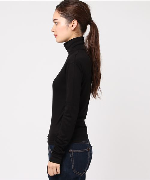 CLANE(クラネ)の「H/N CUT TOPS(Tシャツ/カットソー・レディース・ブラック/グレー/ライトグリーン・1/2)」の8枚目の写真