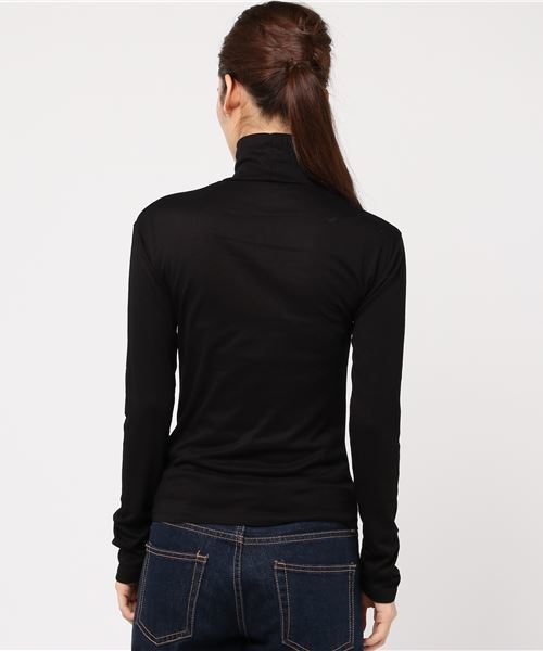 CLANE(クラネ)の「H/N CUT TOPS(Tシャツ/カットソー・レディース・ブラック/グレー/ライトグリーン・1/2)」の4枚目の写真