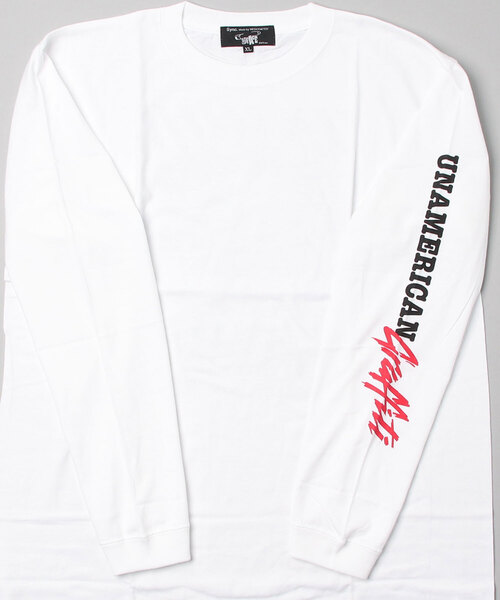 Sync.(スィンク)の「Sync.【D*FACE】L/S TEE "UNAMERICAN GRAFFITI"(Tシャツ/カットソー・メンズ・ホワイト/ブラック/ヘザーグレー・LARGE/MEDIUM/SMALL/X-LARGE)」の5枚目の写真