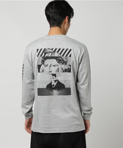 Sync.(スィンク)の「Sync.【D*FACE】L/S TEE "UNAMERICAN GRAFFITI"(Tシャツ/カットソー・メンズ・ホワイト/ブラック/ヘザーグレー・LARGE/MEDIUM/SMALL/X-LARGE)」の3枚目の写真
