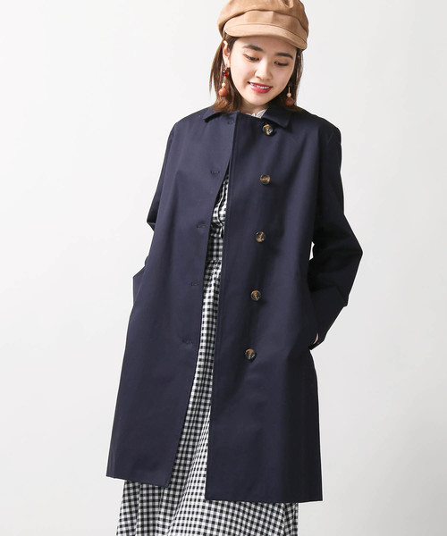 WEGO（ウィゴー）の「WEGO/ステンカラーコート（ステンカラーコート・レディース・ベージュ/ネイビー・FREE）」の2枚目の写真