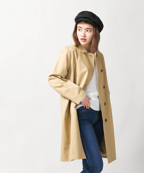 WEGO（ウィゴー）の「WEGO/ステンカラーコート（ステンカラーコート・レディース・ベージュ/ネイビー・FREE）」の10枚目の写真