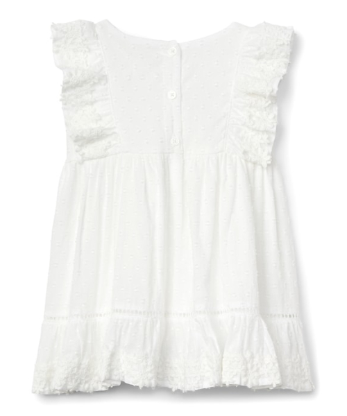 GAP(ギャップ)の「Gap アイレット フリルワンピース(ワンピース・キッズ・ホワイト/ライトイエロー・0-3M/3-6M/6-12M/12-18M/18-24M)」の4枚目の写真