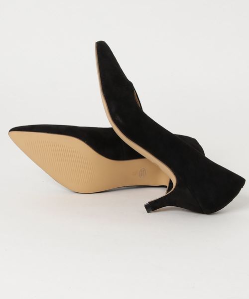 un dix cors（アンディコール）の「ヤギ革スエードパンプス（パンプス・レディース・ベージュ/ブラック・36/37/38）」の4枚目の写真