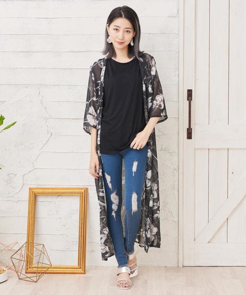 Girly Doll（ガーリードール）の「ストレッチクラッシュデニム（デニムパンツ・レディース・ワンウォッシュ/ホワイト/インディゴブルー/ネイビー/ブラック/ダークインディゴブルー・LL/XXS/M/L/XS/S）」の11枚目の写真