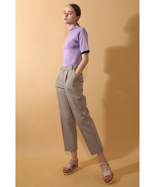 STUDIOUS（ステュディオス）の「【ベッキー × STUDIOUS】PRIVATEハイネックニットT（ニット/セーター・レディース・ネイビー/オフホワイト/ラベンダー・FREE）」の8枚目の写真