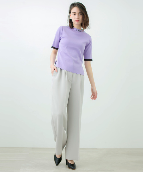 STUDIOUS（ステュディオス）の「【ベッキー × STUDIOUS】PRIVATEハイネックニットT（ニット/セーター・レディース・ネイビー/オフホワイト/ラベンダー・FREE）」の17枚目の写真