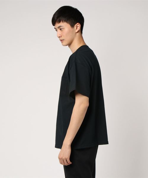 GILDAN（ギルダン）の「WEGO/GILDANビッグシルエットポケットTシャツ（Tシャツ/カットソー・メンズ・オレンジ/ブラック/パープル/ライム/レッド/オートミール/ホワイト/ベージュ・XX-LARGE/X-LARGE）」の9枚目の写真
