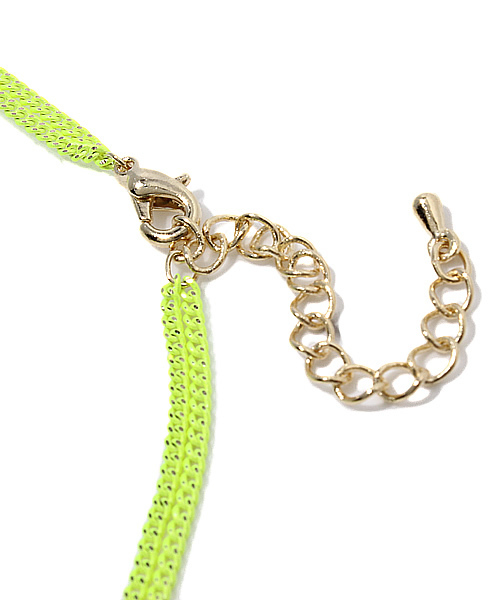 mystic（ミスティック）の「モチーフ付カラーブレス（ブレスレット・レディース・イエロー/ピンク・ﾌﾘ-）」の5枚目の写真