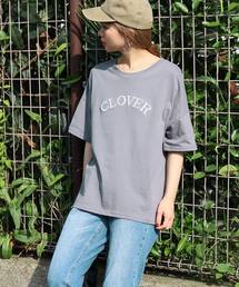 reca | ゆったり楽ちん◇ビックシルエット 刺繍ロゴTシャツ　-CLOVER-(Tシャツ/カットソー)