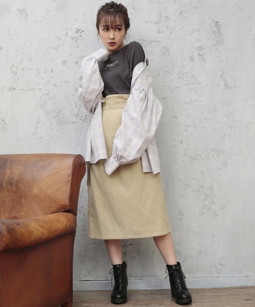 one after another NICE CLAUP(ワンアフターアナザーナイスクラップ)の「ビッグチェックシャツ(シャツ/ブラウス・レディース・グレー系その他/ブラウン系その他/ベージュ系その他・FREE)」の13枚目の写真