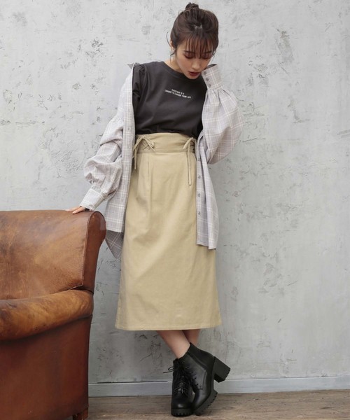 one after another NICE CLAUP(ワンアフターアナザーナイスクラップ)の「ビッグチェックシャツ(シャツ/ブラウス・レディース・グレー系その他/ブラウン系その他/ベージュ系その他・FREE)」の14枚目の写真