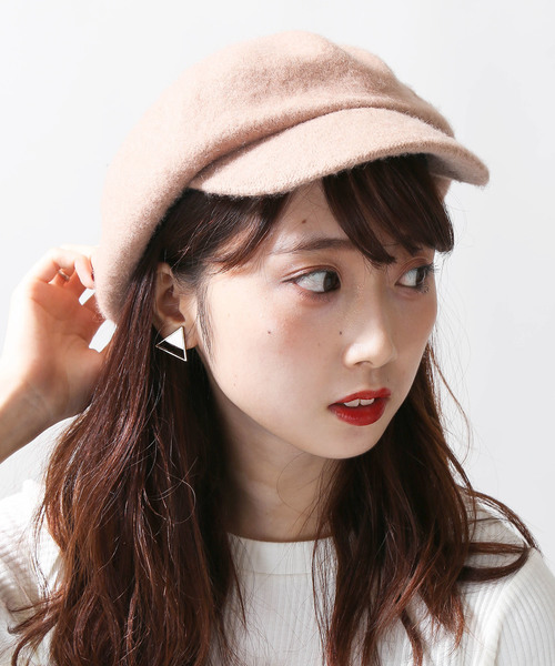 WEGO（ウィゴー）の「WEGO/ウールボリュームキャスケット（キャスケット・レディース・ブラック/ベージュ/グレー/キャメル/ワイン/カーキ・FREE）」の5枚目の写真