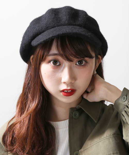 WEGO（ウィゴー）の「WEGO/ウールボリュームキャスケット（キャスケット・レディース・ブラック/ベージュ/グレー/キャメル/ワイン/カーキ・FREE）」の2枚目の写真