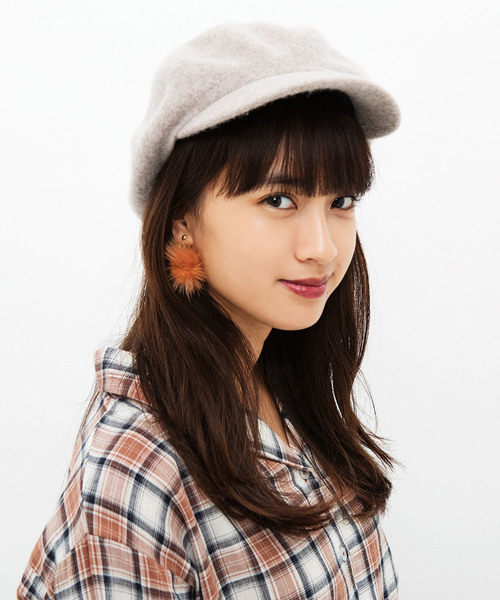 WEGO（ウィゴー）の「WEGO/ウールボリュームキャスケット（キャスケット・レディース・ブラック/ベージュ/グレー/キャメル/ワイン/カーキ・FREE）」の8枚目の写真