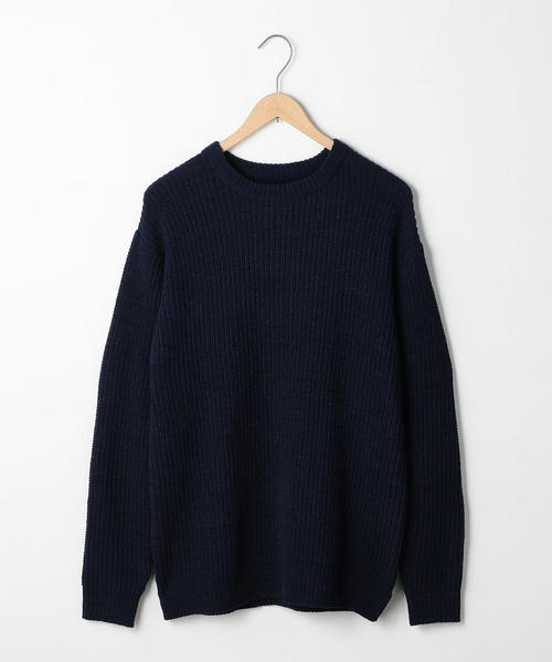 coen（コーエン）の「ポリモールカラーニット（ニット/セーター・メンズ・ネイビー/マスタード/ダークグリーン/Brick ・X-LARGE/MEDIUM/SMALL/LARGE）」の17枚目の写真