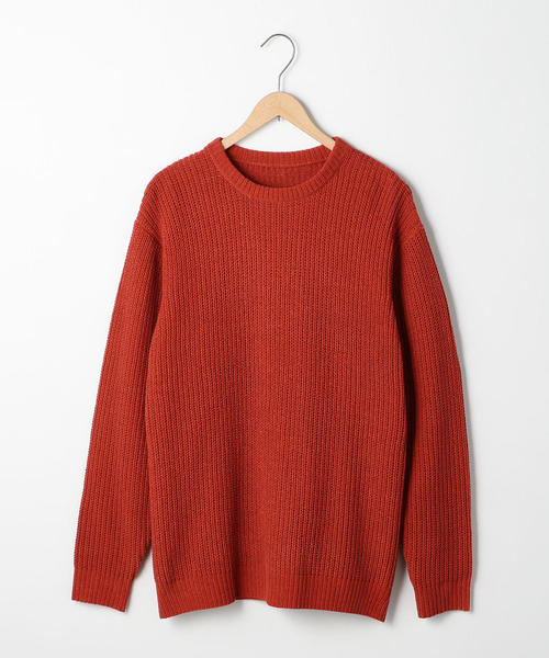 coen（コーエン）の「ポリモールカラーニット（ニット/セーター・メンズ・ネイビー/マスタード/ダークグリーン/Brick ・X-LARGE/MEDIUM/SMALL/LARGE）」の11枚目の写真