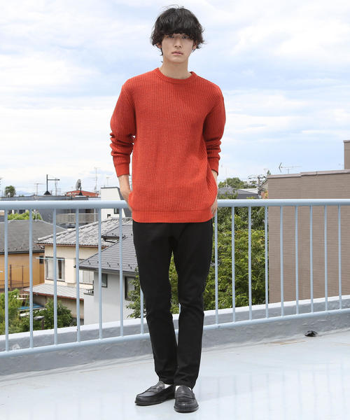 coen（コーエン）の「ポリモールカラーニット（ニット/セーター・メンズ・ネイビー/マスタード/ダークグリーン/Brick ・X-LARGE/MEDIUM/SMALL/LARGE）」の14枚目の写真