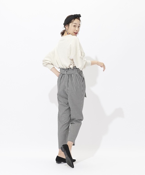 Champion（チャンピオン）の「【Champion】ルーズプリントプルオーバー（スウェット・レディース・パープル/ワイン/キナリ・MEDIUM）」の7枚目の写真