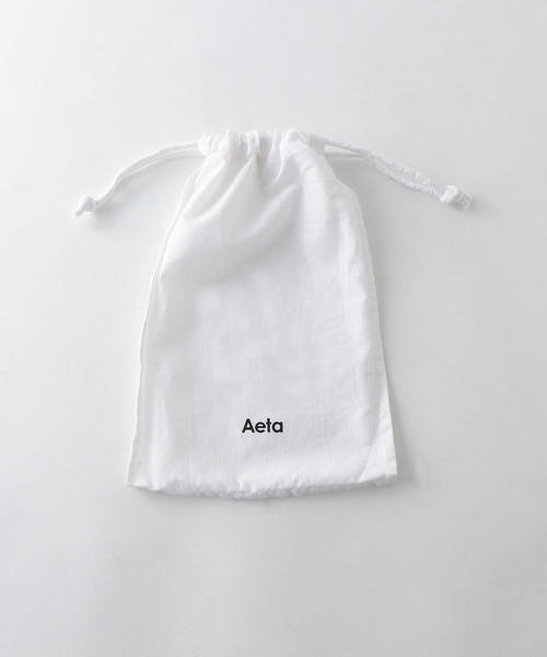 Aeta アエタ 本革ショルダーバッグ ポシェット ホワイト 新品】Aeta