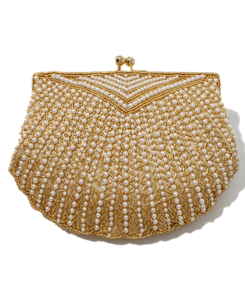 Demi-Luxe BEAMS(デミルクス ビームス)の「Di bello / パールビーズ シェル パーティバッグ(ショルダーバッグ・レディース・シルバー/ゴールド・ONE SIZE)」の2枚目の写真