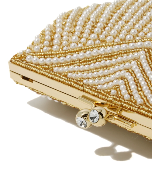 Demi-Luxe BEAMS(デミルクス ビームス)の「Di bello / パールビーズ シェル パーティバッグ(ショルダーバッグ・レディース・シルバー/ゴールド・ONE SIZE)」の7枚目の写真