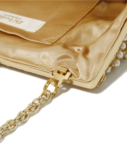 Demi-Luxe BEAMS(デミルクス ビームス)の「Di bello / パールビーズ シェル パーティバッグ(ショルダーバッグ・レディース・シルバー/ゴールド・ONE SIZE)」の8枚目の写真