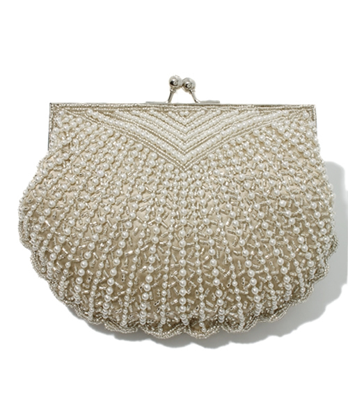 Demi-Luxe BEAMS(デミルクス ビームス)の「Di bello / パールビーズ シェル パーティバッグ(ショルダーバッグ・レディース・シルバー/ゴールド・ONE SIZE)」の13枚目の写真