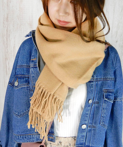 minia(ミニア)の「【洗える】ウールタッチやわらか大判ストール < チェック・無地 > ◆(ストール/ショール・レディース・グレー系その他/ベージュ系その他/レッド系その他/ブラック/ベージュ/ベージュ系その他2/ブラック系その他/グリーン系その他/ピンク系その他/ブラック系その他2/レッド系その他2/ライトパープル/ダークグリーン/ブルー系その他/ブラウン系その他/ブラウン/グレー系その他2/ベージュ系その他3/ブルー系その他2/チャコールグレー/マスタード/レッド・FREE)」の1枚目の写真