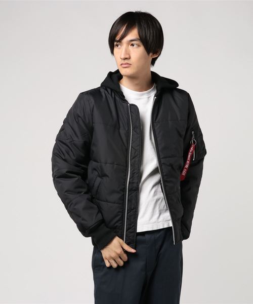 大人気 Ma 1 Natus Quilted フード付 フライトジャケット