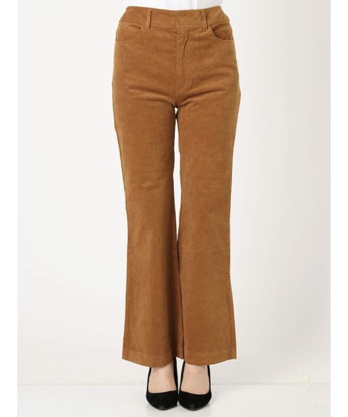EVRIS（エヴリス）の「ベロアライクブーツカットパンツ（その他パンツ・レディース・ブラック/ブラウン・MEDIUM/SMALL）」の7枚目の写真