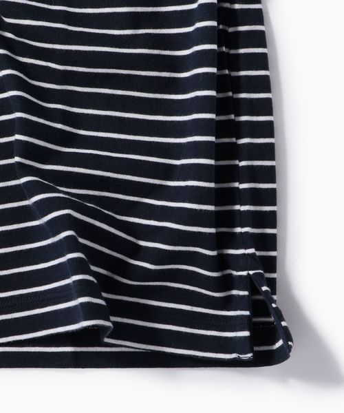 Champion(チャンピオン)の「Champion×SHIPS: 別注 ウォッシュドコットン ボーダー Vネック Tシャツ(Tシャツ/カットソー・メンズ・ホワイト/ブラック/ネイビー・SMALL/MEDIUM/LARGE)」の16枚目の写真