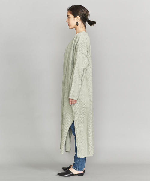 BEAUTY&YOUTH UNITED ARROWS（ビューティーアンドユースユナイテッドアローズ）の「＜R JUBILEE＞ケーブルコートΨ（その他アウター・レディース・オフホワイト/ライム・FREE）」の8枚目の写真