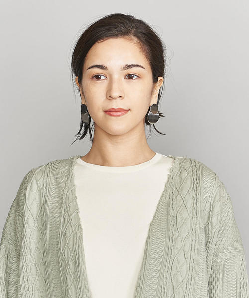 BEAUTY&YOUTH UNITED ARROWS（ビューティーアンドユースユナイテッドアローズ）の「＜R JUBILEE＞ケーブルコートΨ（その他アウター・レディース・オフホワイト/ライム・FREE）」の12枚目の写真