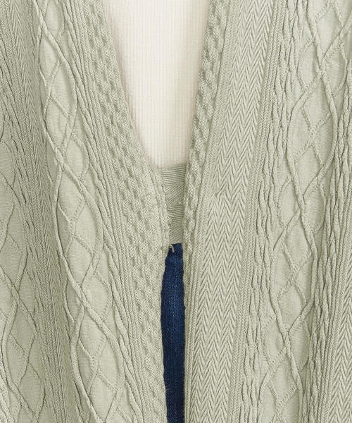 BEAUTY&YOUTH UNITED ARROWS（ビューティーアンドユースユナイテッドアローズ）の「＜R JUBILEE＞ケーブルコートΨ（その他アウター・レディース・オフホワイト/ライム・FREE）」の16枚目の写真