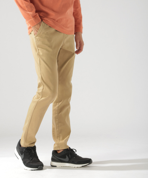 BAYFLOW(ベイフロー)の「ツイルウラキモウパンツ(その他パンツ・メンズ・ベージュ/ネイビー/サックスブルー・SMALL/MEDIUM/LARGE)」の1枚目の写真