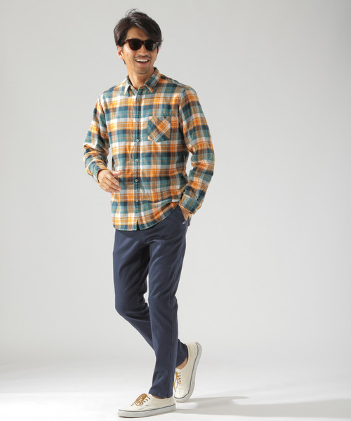 BAYFLOW(ベイフロー)の「ツイルウラキモウパンツ(その他パンツ・メンズ・ベージュ/ネイビー/サックスブルー・SMALL/MEDIUM/LARGE)」の21枚目の写真