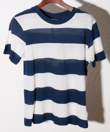 ROLLAS ローラス / BIG STRIPE TEE ボックスストライプボーダーTシャツ / RO12939
