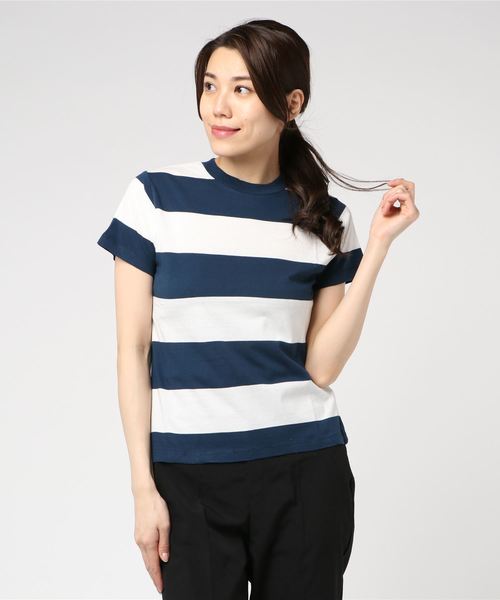tシャツ ROLLAS ローラス / BIG STRIPE TEE ボックスストライプボーダーTシャツ / RO12939 レディース ROLLAS ローラス / BIG STRIPE TEE ボックスストライプボーダーT