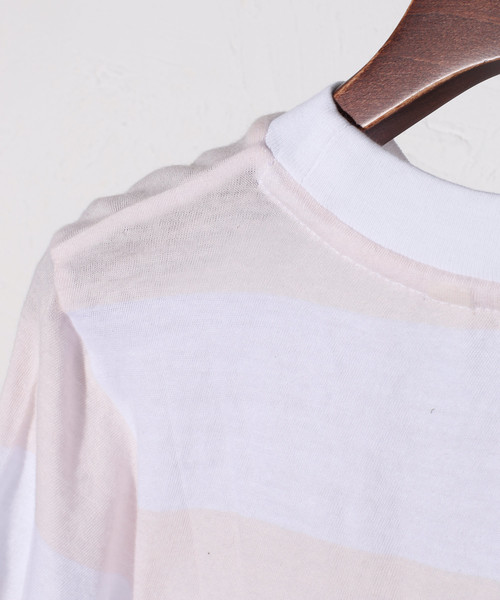 ROLLAS ローラス / BIG STRIPE TEE ボックスストライプボーダーT