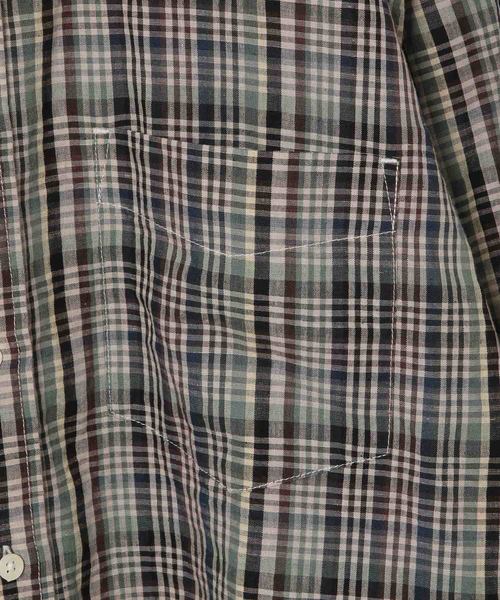 PENDLETON（ペンドルトン）の「【PENDLETON】別注バンドカラーシャツ（シャツ/ブラウス・メンズ・グリーン系その他/ブルー系その他・M/L）」の3枚目の写真